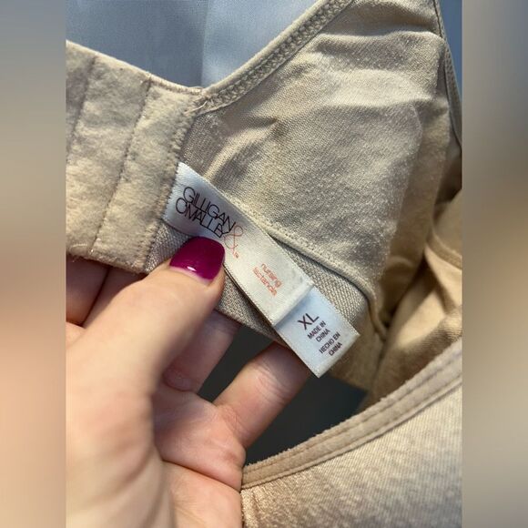 Gilligan & O'Malley Light Beige Wirefree Nursing Bra - Picture 5 of 9